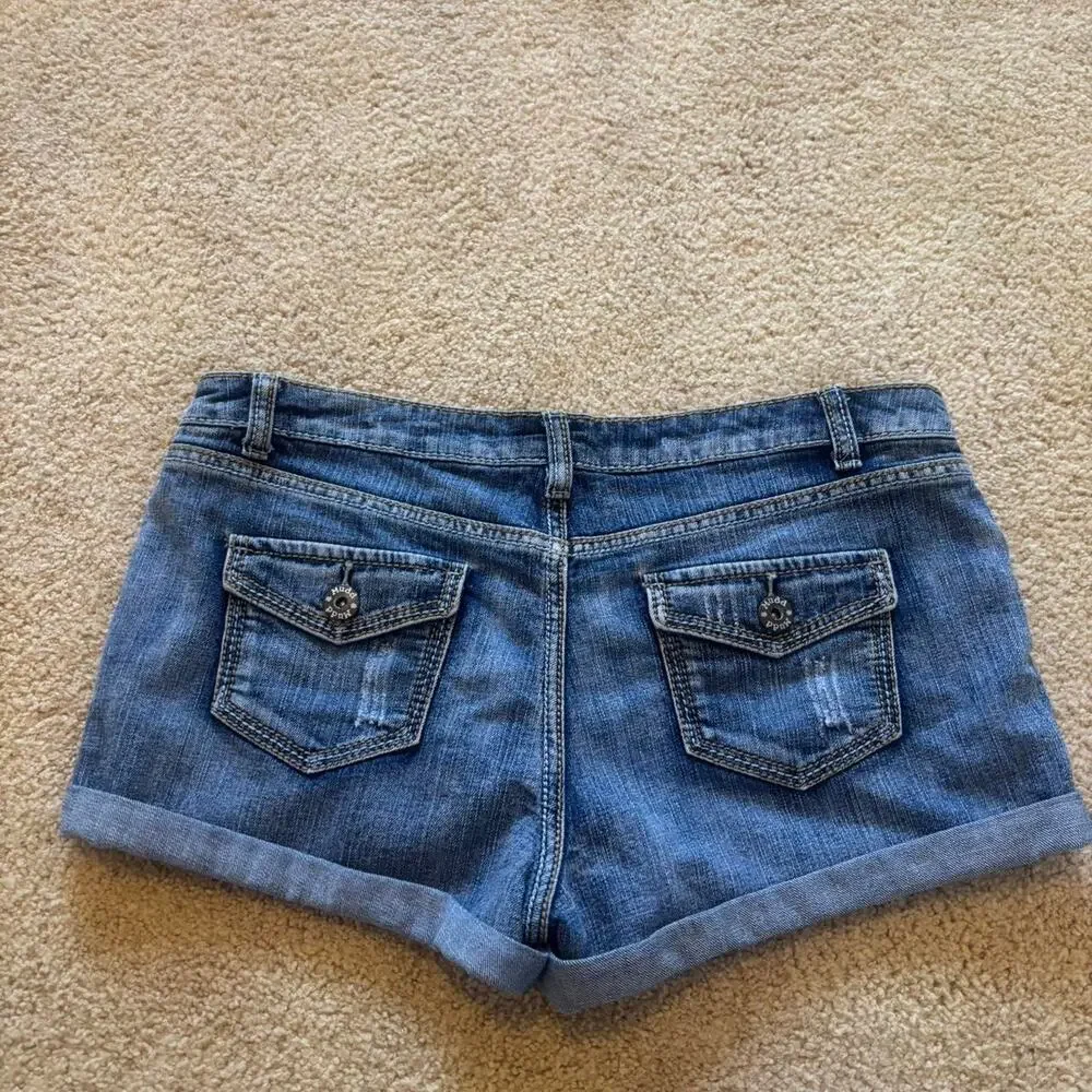 Vintage mudd blue denim shorts